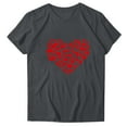 thumbnail image 4 of EchfiProm Womens T shirts Love Heart Valentine Graphic Tee Cute Valentine Day Basic Shirts for Women Short Sleeve, 4 of 5