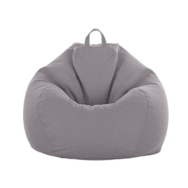 10 Colores Disponibles, Funda De Bolsa De Frijoles Sin Relleno Silla Cómoda Asientos Cómodos Para Almacenamiento Hogar gris BLESIY funda de sofá