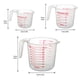 thumbnail image 4 of Billuyoard 2020 3 unids/set tazas medidoras cocina panadería hornear polvo condimento leche agua transparente herramienta de medición Organizadores de utensilios de cocina, 4 of 6
