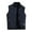 AG141# Dark Blue, variant on Male Solid Color Plus Size Vest Coat Stand Collar Coat Sleeveless Zipper Fly Pocket Coat Vest Casual Outdoor Comfort Daily Wear
