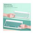 thumbnail image 5 of 2 Pcs/Set Clavier Sans Fil Largement Compatible Plug Play ABS Souris Sensible Compatible Bluetooth pour iPad - Blanc, 5 of 5