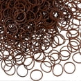 thumbnail image 1 of 1000 Mini Rubber Bands Soft Elastic Bands for Kid Hair Braids Hair (Dark Brown), 1 of 5
