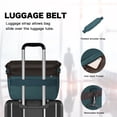 thumbnail image 4 of Mosiso Camera Case Crossbody Shoulder Messenger Bag, DSLR/SLR/Mirrorless Photography Vintage PU Leather Flap Gadget Bag with Rain Cover for Canon/Nikon/Sony Camera and Lens, Teal Green, 4 of 7