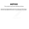 thumbnail image 2 of Kugel Front CV Axle Drive Shaft Complete Assembly and Wheel Bearing Kit for Car Toyota Highlander AWD with 3.5L GAS engine - Left Right Side (Driver Passenger) KN7-100505, 2 of 10