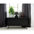 thumbnail image 2 of Unique Furniture Contemporary Sliding Doors Sideboard with Black Oak, 2 of 12
