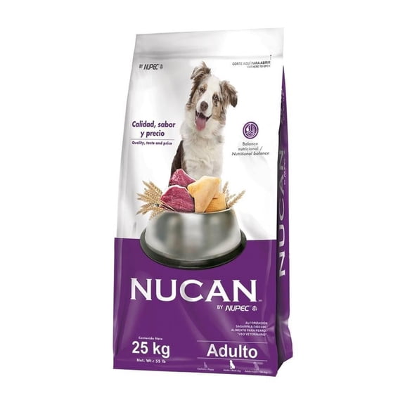 Croqueta para perro Nucan Adulto todos los tamaños 25kg
