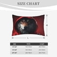 thumbnail image 4 of Lsque Mysterious Hooded Wolf Pattern Pillow Case – Soft & Cozy Throw Pillow Cover, Hypoallergenic Cushion Case for Sleeping Women with Envelope Closure-16"x24", 4 of 6