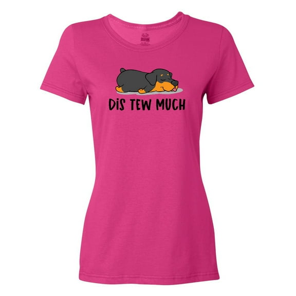 Inktastic Napping Dis Tew Much Rottweiler Women's T-Shirt