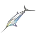 thumbnail image 4 of FRCOLOR Wall Decor Indoor Outdoor Iron Art Shark Wall Hanging Sculpture Home Decorative Ornament, 4 of 8