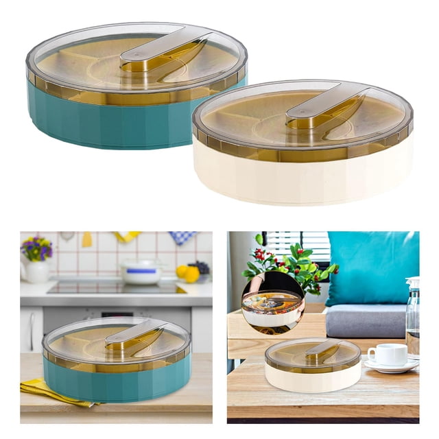 Dulces con Tapa Transparente Bandejas para Servir Dulces de Almacenamiento de Boda de 5 Rejillas Multifuncionales con Servicio de Tapa Transparente Macarena plato de frutos secos