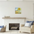 thumbnail image 2 of Stupell Industries Sunflower in Coastal Window Botanical & Floral Painting Gallery Wrapped Canvas Print Wall Art, 17 x 17, 2 of 7