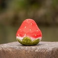 thumbnail image 5 of Charming Woodcarving Strawberry Ornaments - Handmade Desktop Decor for Any Room, 5 of 6