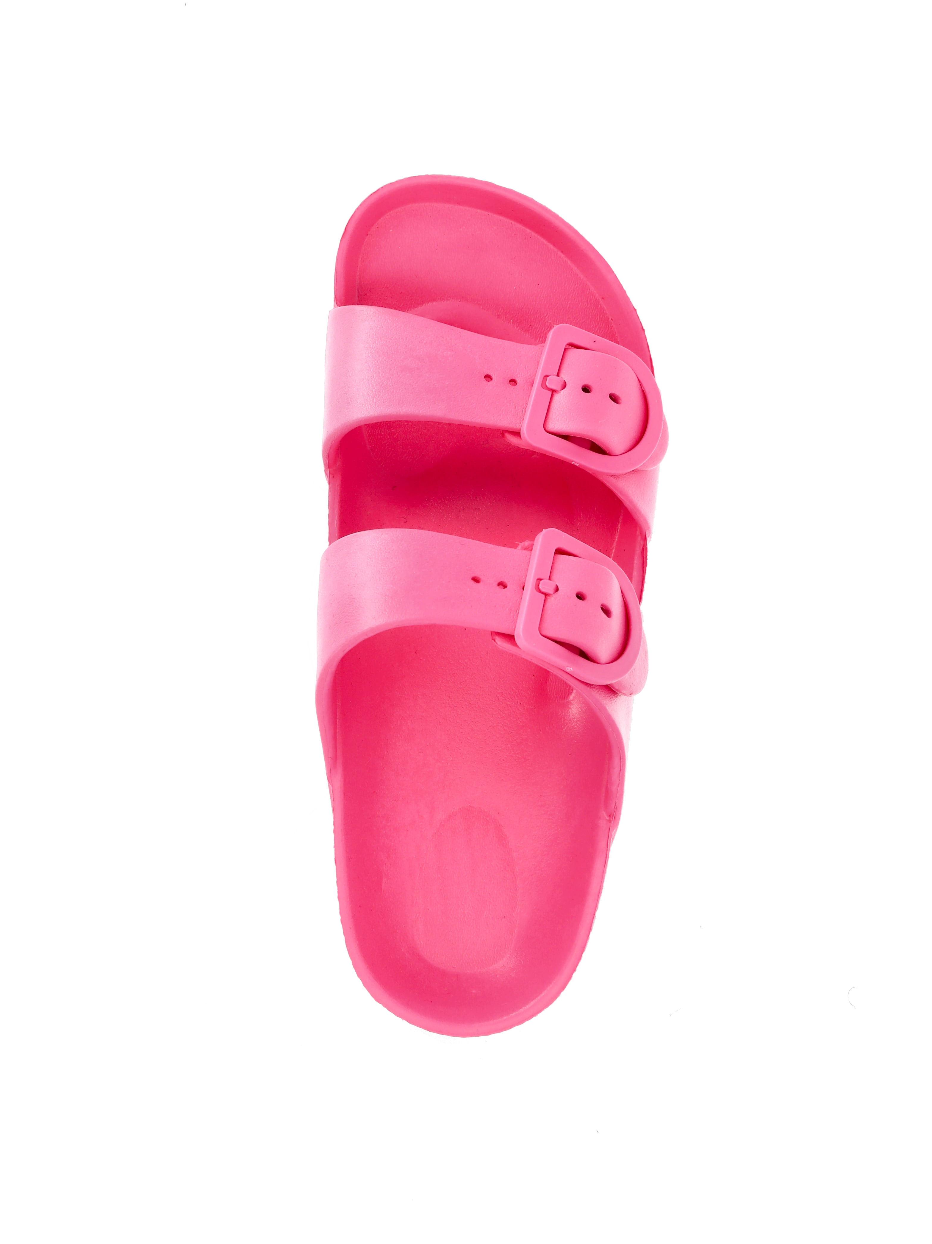No Boundaries Women's Two Buckle Slide Sandals