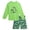 Lime Green Sharks, variant on iXtreme Boys Rash Guard Set - 2 Piece Quick Dry Long Sleeve Swim Shirt and Boys Swim Trunks