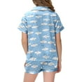 thumbnail image 3 of Pyjama en Satin pour Enfants, Ensemble de Pyjama Graphique pour Enfants à Boutons, Tenue de Pyjama en Soie, Pyjamas pour Filles, Taille 4T 5T, 3 of 3