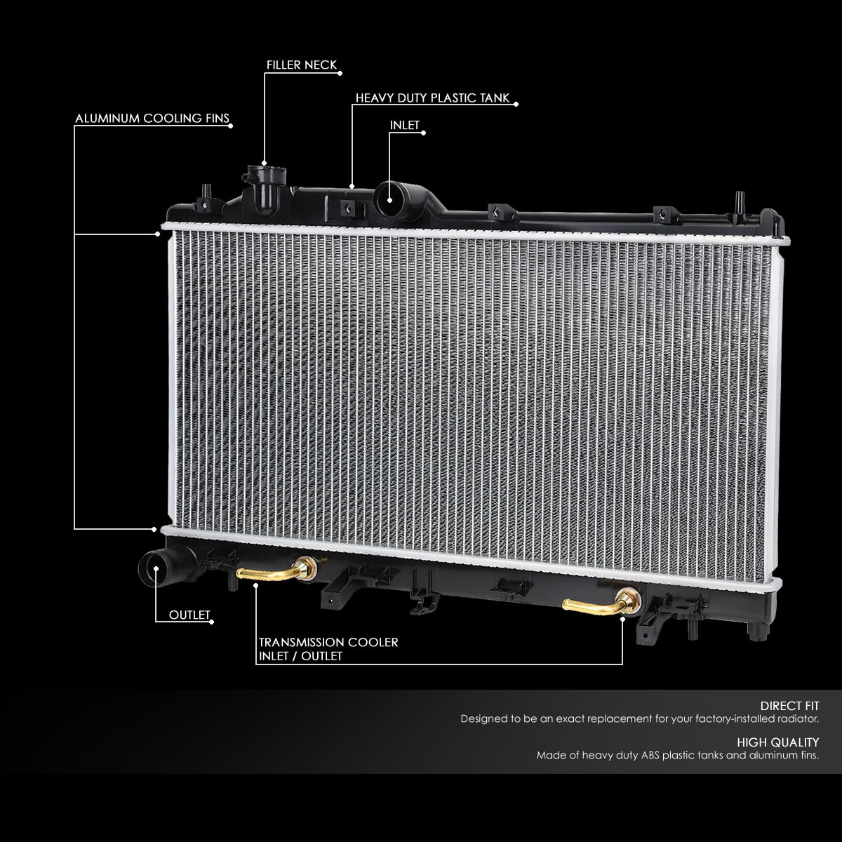 Brand New Radiator 05-09 Subaru Outback Legacy 08-16 Impreza Forester XV AT MT