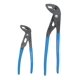 thumbnail image 1 of Channellock GLS-2 Griplock Juego de 2 alicates de leng&uuml;eta y ranura de 9-1/2 pulgadas y 6 pulgadas, color azul CHANNELLOCK NA, 1 of 2