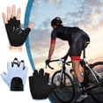 thumbnail image 5 of Btomtd Half Finger Gloves with Non Slip Grip for Outdoor Sports and Fitness, Wear Resistant Gloves for Yoga and Cycling, Breathable Half Finger Sports Gloves, Size L, Blue, 5 of 6