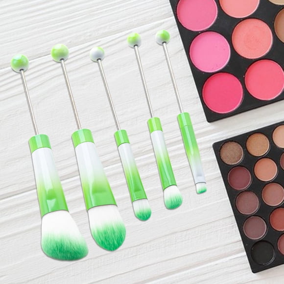 5 brochas de maquillaje perfecl brocha para lápiz labial brocha multiusos para cejas brocha correctora Verde