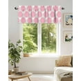 thumbnail image 6 of Abstract Dahlia Valances for Windows Vintage Pink Country Farmhouse Classic Valance Rod Pocket Light Filtering Short Window Treatments Curtains for Kitchen Bathroom Living Room Bedroom, 42 x 18 Inch, 6 of 7