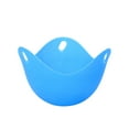 thumbnail image 1 of pitrice Silicone Egg Poacher Pan Mould with Base Pancake Cookware Bakeware Plate Rings Cooker Boiler Kitchen Gadgets Accessories Blue, 1 of 8