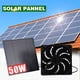 thumbnail image 3 of Kit de ventilador de escape alimentado por energía solar | Ventilación para invernadero, gallinero, cobertizo, casa para mascotas | Plástico ignífugo | Panel de 5W | 14.5x14.5cm & 12x12cm | Negro, 3 of 9