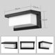 thumbnail image 2 of Luz De Pared Exterior Moderna Led 12W Impermeable Ip65 Aluminio Antracita YONGSHENG, 2 of 4