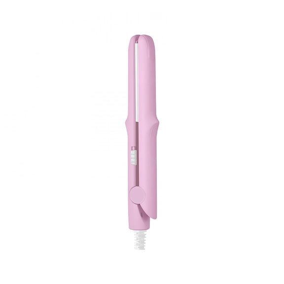 EXLEAF Mini Dual Purpose Curling Iron Cordless for Short Hair Straightener and Portable No