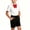 Red, variant on 3 Piece Suit Sets for Old Boys, Short Sleeve Collared Shirt with Shorts and Bow Tie Set, Boys Preppy Style Outfits