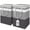 Grey, variant on Brotasdro 2 Pack 75L Large Laundry Basket, Collapsible Waterproof Hamper for Laundry Room, Bedroom & Dorm, Gray