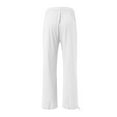 thumbnail image 5 of DYMADE Women Casual Drawstring Cotton Linen Thin Hippie Beach Pants, 5 of 5