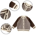 thumbnail image 5 of Esaierr Toddler Boys Knit Cardigan Sweater Kids Crewneck Sweater coat Long Sleeve Outerwear for 1-8Y, 5 of 5