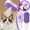 Purple, variant on Ltdhehe Pet Comb Cat Dog Spray Brush Massage Comb One Button Spray Fly(Handle Pet Brush