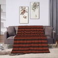 thumbnail image 3 of Red Watercolor Geometry Throw Blanket,Super Soft Anti-Pilling Flannel Bed Blankets, 40"x30", 3 of 8