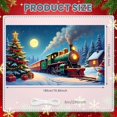 thumbnail image 4 of Christmas Theme Christmas Banner Steam Train Design Holiday Banner Snowy Scene Christmas Tree Decor Christmas Train Banner for Christmas Party Holiday Decoration Family Gathering, 4 of 9