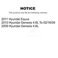 thumbnail image 2 of TEC Front Rear Ceramic Brake Pads Kit for Car Hyundai Genesis Equus KTC-100174, 2 of 10