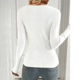 thumbnail image 5 of Tiqkatyck Spring Tops for Women 2024, Clearance Items, Ladies Casual Fashion Solid Color Charming Slim Fit U Neck Knit Base Top, Summer Tops for Women 2024 Trendy White, 5 of 7