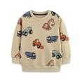 thumbnail image 5 of Edvintorg Kids Sweatshirts Cute Printed Crew Neck Long Sleeve Casual Pullover Top Fall Winter Clothes for Boys Size 1-7, 5 of 9
