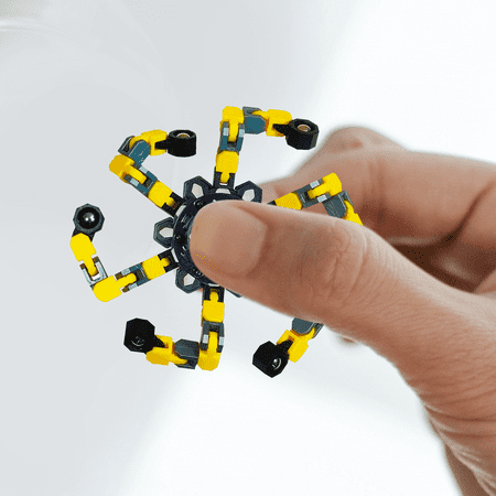 Lina 3PCS Transformable Chain Robot Toy DIY Deformation Robot Deformed Mechanical Spiral Twister Fingertip Decompression Fingertip Toy for Kids and Adults