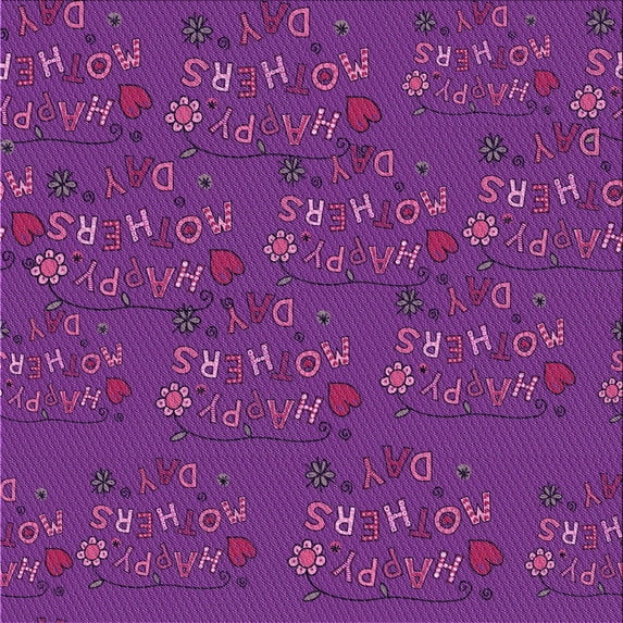 Ahgly Company Machine Washable Indoor Square Transitional Dark Magenta Purple Area Rugs, 7' Square