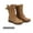 CAMEL, variant on Dream Pairs Women Fashion Military Combat Boots Lace Up Mid Calf Boots Comfort Walking Boots Shoes for Women Mission Camel Size 11