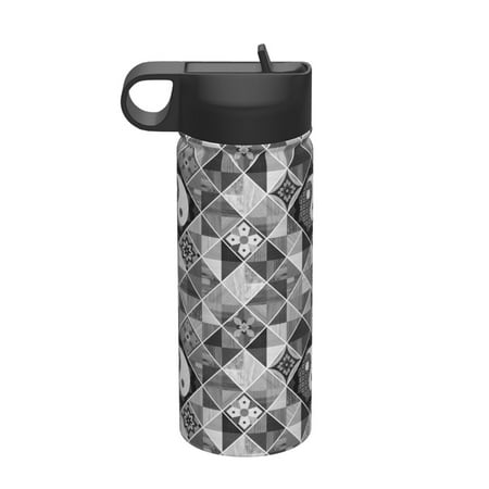 

Coaee Yin Yang With Black And White for 18oz Insulated Kettle With Straw Insulated Water Bottle For Running Hiking Cycling Climbing Men s Woman Insulated Water Bottle