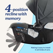 Graco GoMax Baseless Infant Car Seat with Insta-Install Rigid Latch, Ace, Black