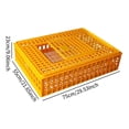 thumbnail image 2 of balikha Carrier Crate Chicken Crate Transport Box for Hideaway Rutin Chicken Yellow Height 23cm, 2 of 9