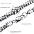 thumbnail image 3 of Women's Premium Stainless Steel Bracelet and Necklace Set Chain Jewelry Elegant Classic Everyday Wear Fashion Accessory Beautiful Mother's Day Gift for Mom, 3 of 6