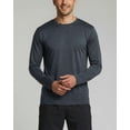thumbnail image 3 of Real Essentials 4 Pack: Men's Dry-Fit UV Moisture Wicking UPF 50+ SPF Sun Protective Fishing Hiking Active Long Sleeve Shirt, 3 of 6