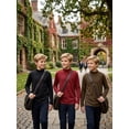 thumbnail image 2 of PureChapter Boys Thermal Shirt 3-Pack, Boys Undershirts, Solid Color Turtleneck Long Sleeve Base Layer Tees for Kids 7-15Y, 2 of 6