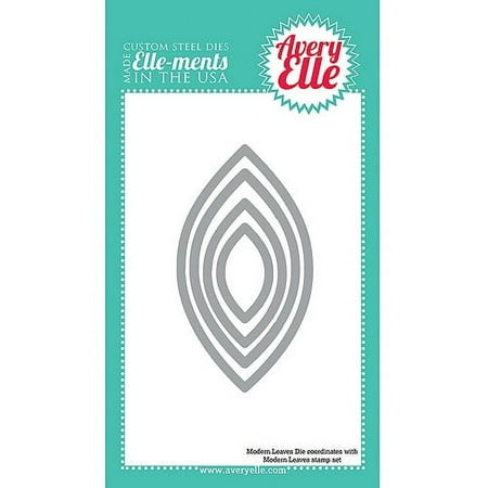 Elle-ments Dies-modern Leaves, .875" To