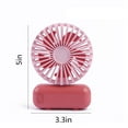 thumbnail image 2 of UttpKLBx Personal Bladeless Folding Neck Fans Mini Vertical Conditioner Mini Handheld Fan Portable Fan for Travel, Suitable for Makeup Travel Outdoors (Pink), 2 of 8