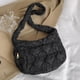 thumbnail image 1 of Bolsos de mano acolchados de nailon para mujer, bolsos de hombro, bolsos de compras pequeños Hobo (negro), 1 of 8